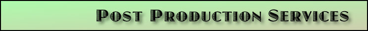  POST PRODUCTION SERVICES